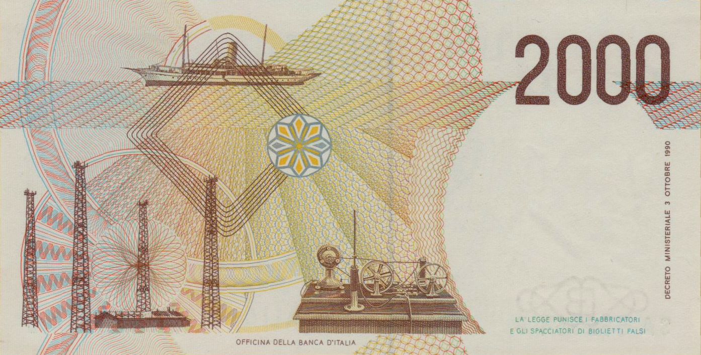 Italy 2000 1990 UNC P-115